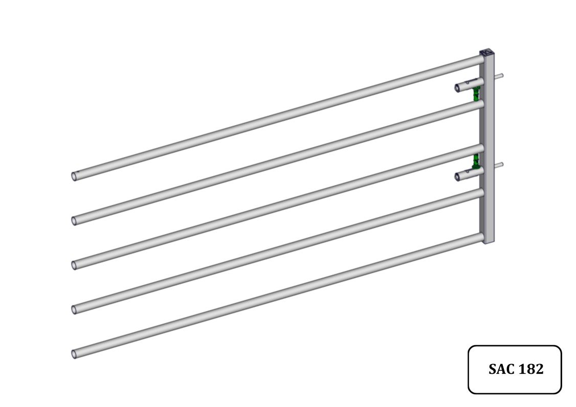 AVANT DE PORTE RALLONGEE AUTOLOCK EX5  L.2.54M